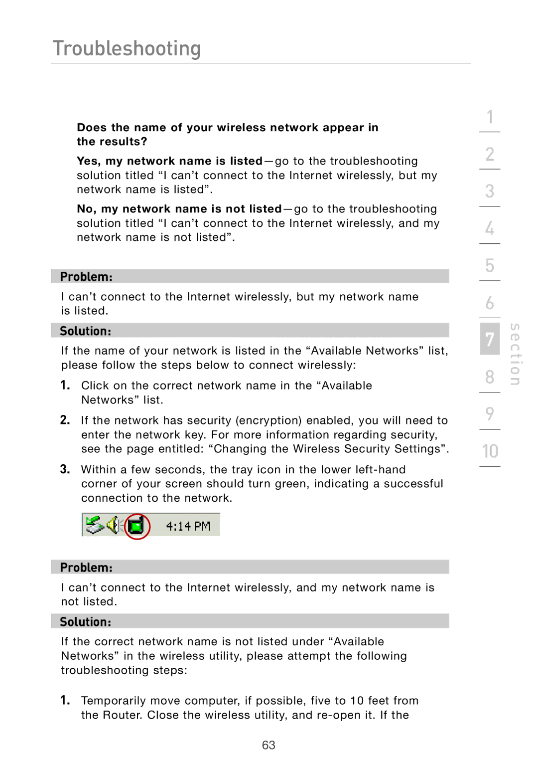 Belkin F5D7632UK4 user manual Section 