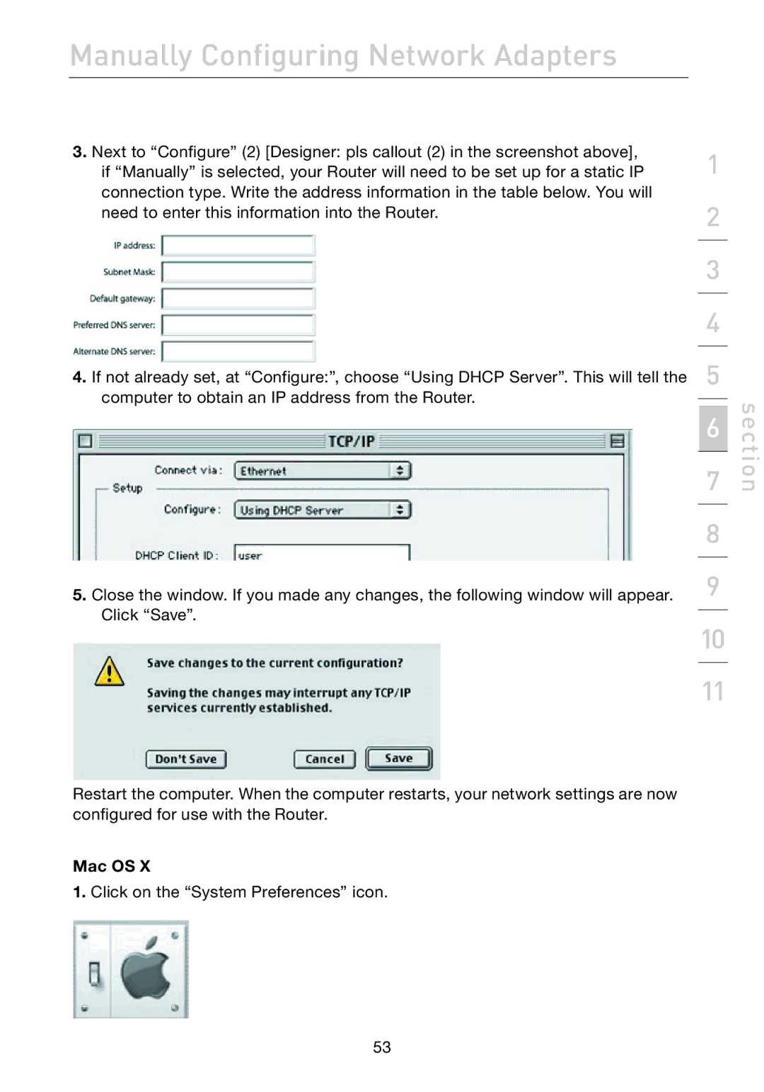 Belkin F5D7632uk4A user manual Mac OS 