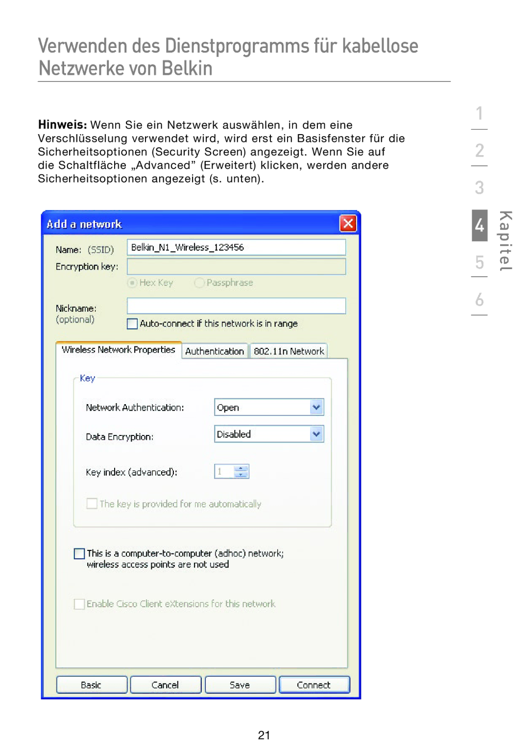 Belkin F5D8053EA user manual Kapitel 