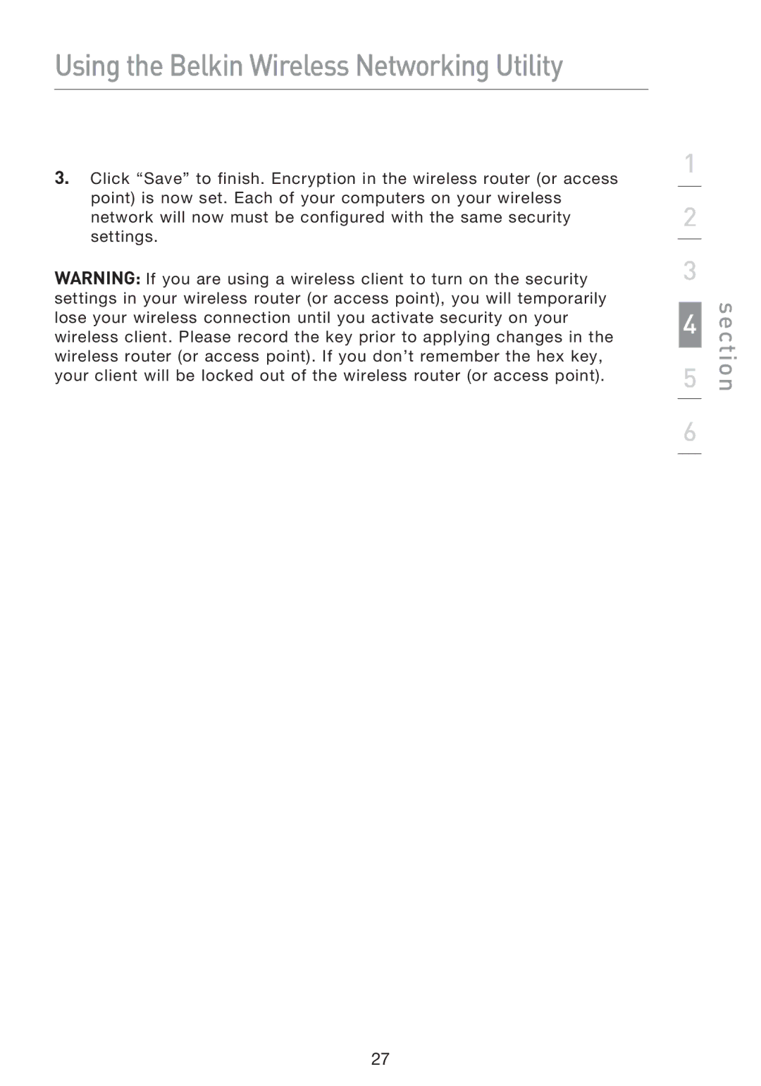 Belkin F5D8053EA user manual Using the Belkin Wireless Networking Utility 