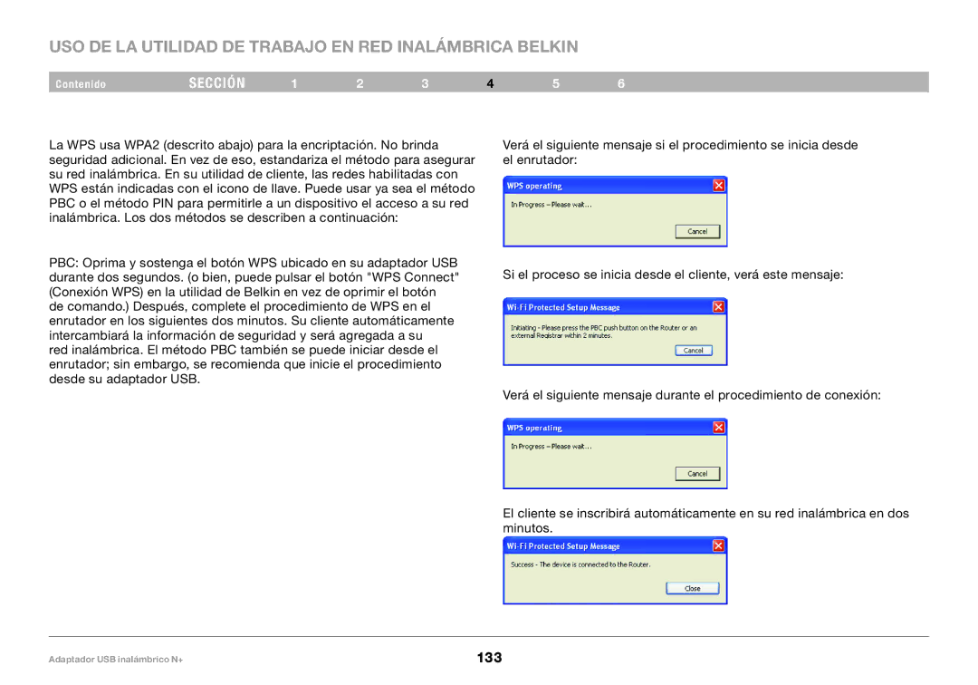 Belkin PM00730tt, F5D8055tt user manual 133 