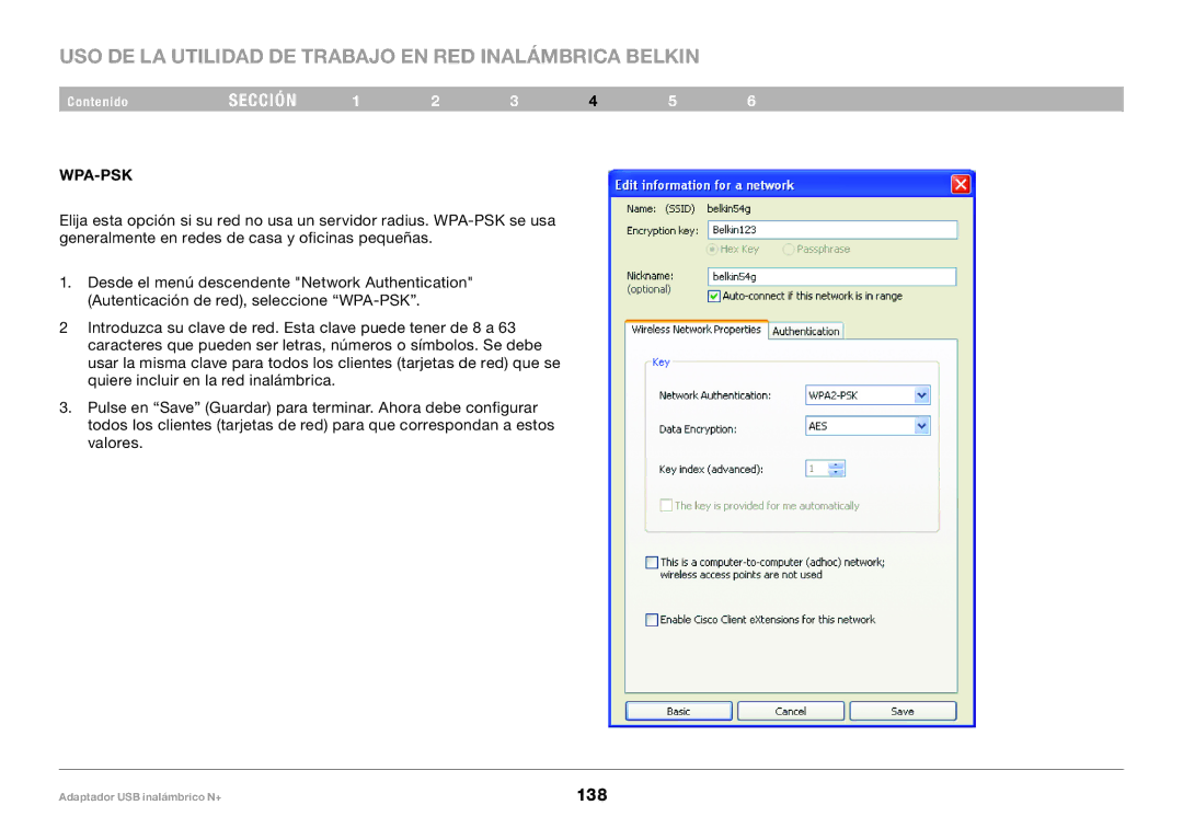 Belkin F5D8055tt, PM00730tt user manual 138 