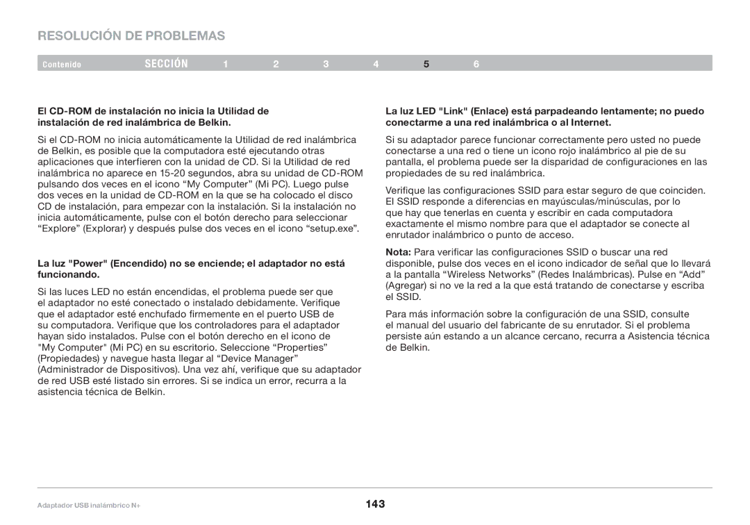 Belkin PM00730tt, F5D8055tt user manual 143 