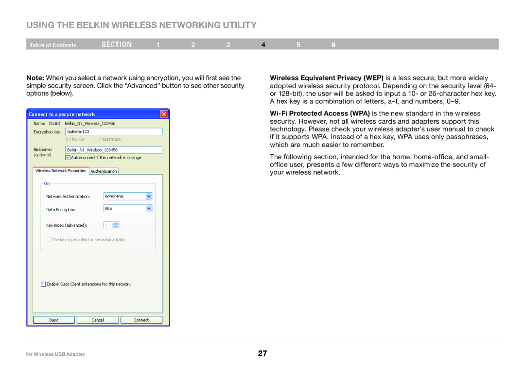 Belkin PM00730tt, F5D8055tt user manual Using the Belkin Wireless Networking Utility 