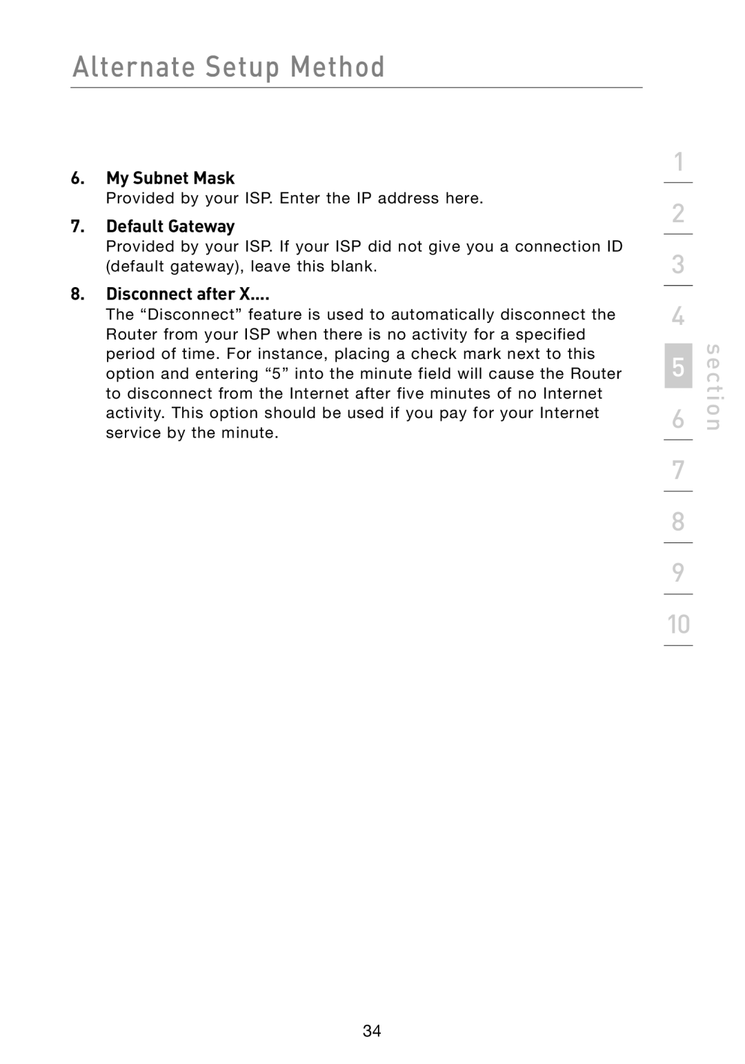 Belkin F5D8233-4 user manual My Subnet Mask, Default Gateway 