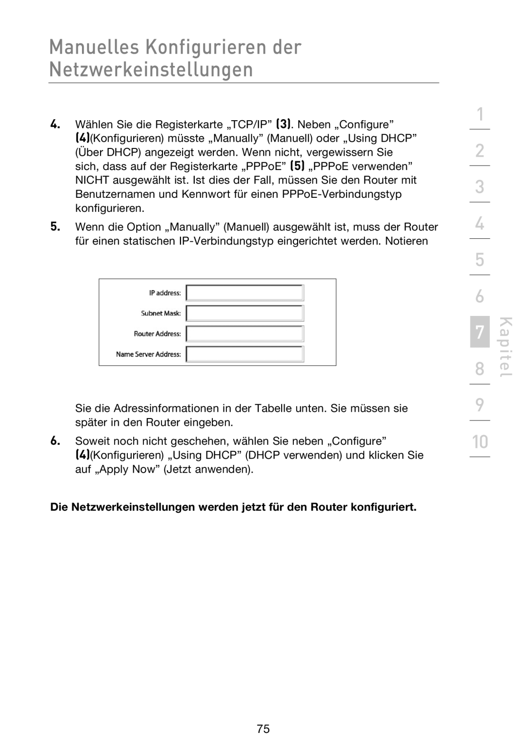 Belkin F5D8233EA4 user manual Kapitel 