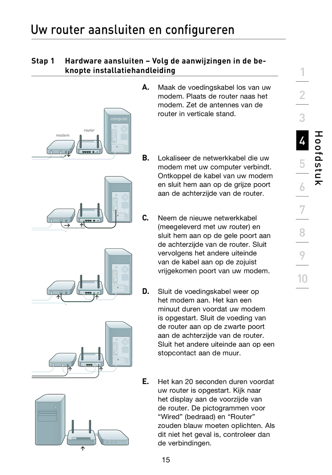 Belkin F5D8233EA4 user manual Hoofdstuk 