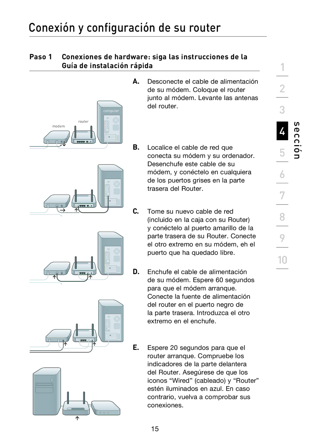 Belkin F5D8233EA4 user manual Sección 