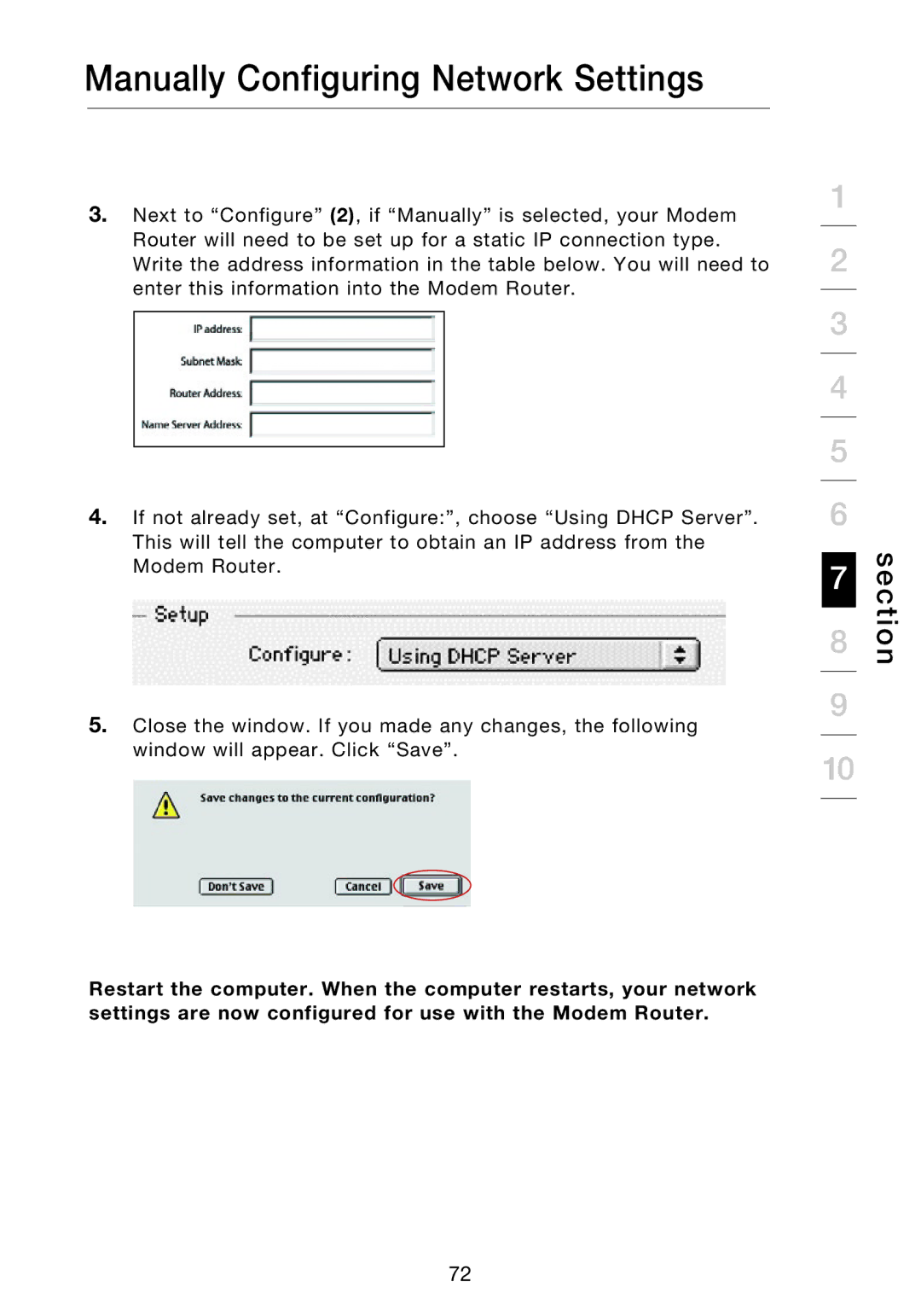 Belkin F5D8631-4 user manual Section 