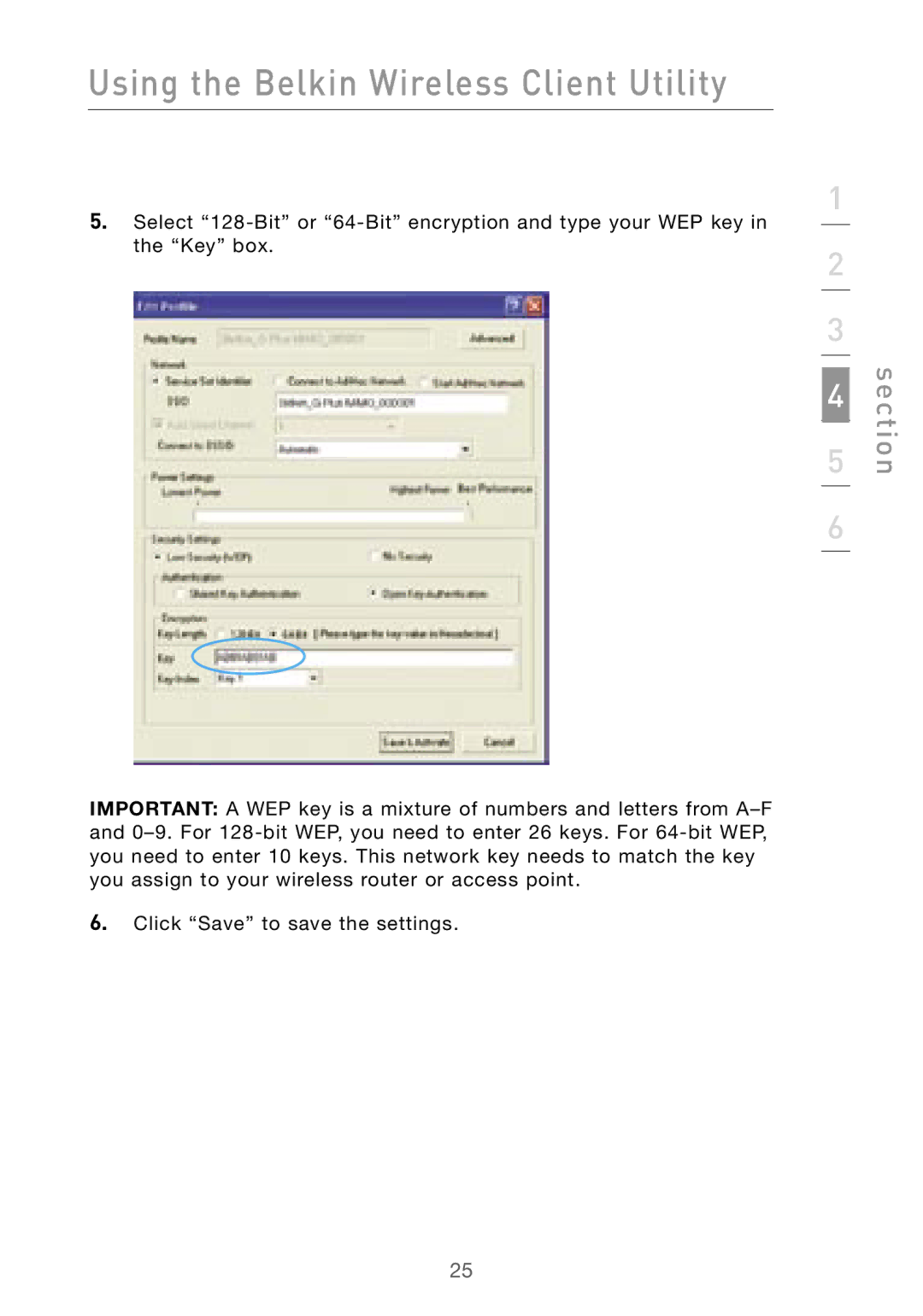 Belkin F5D9010 user manual Using the Belkin Wireless Client Utility 