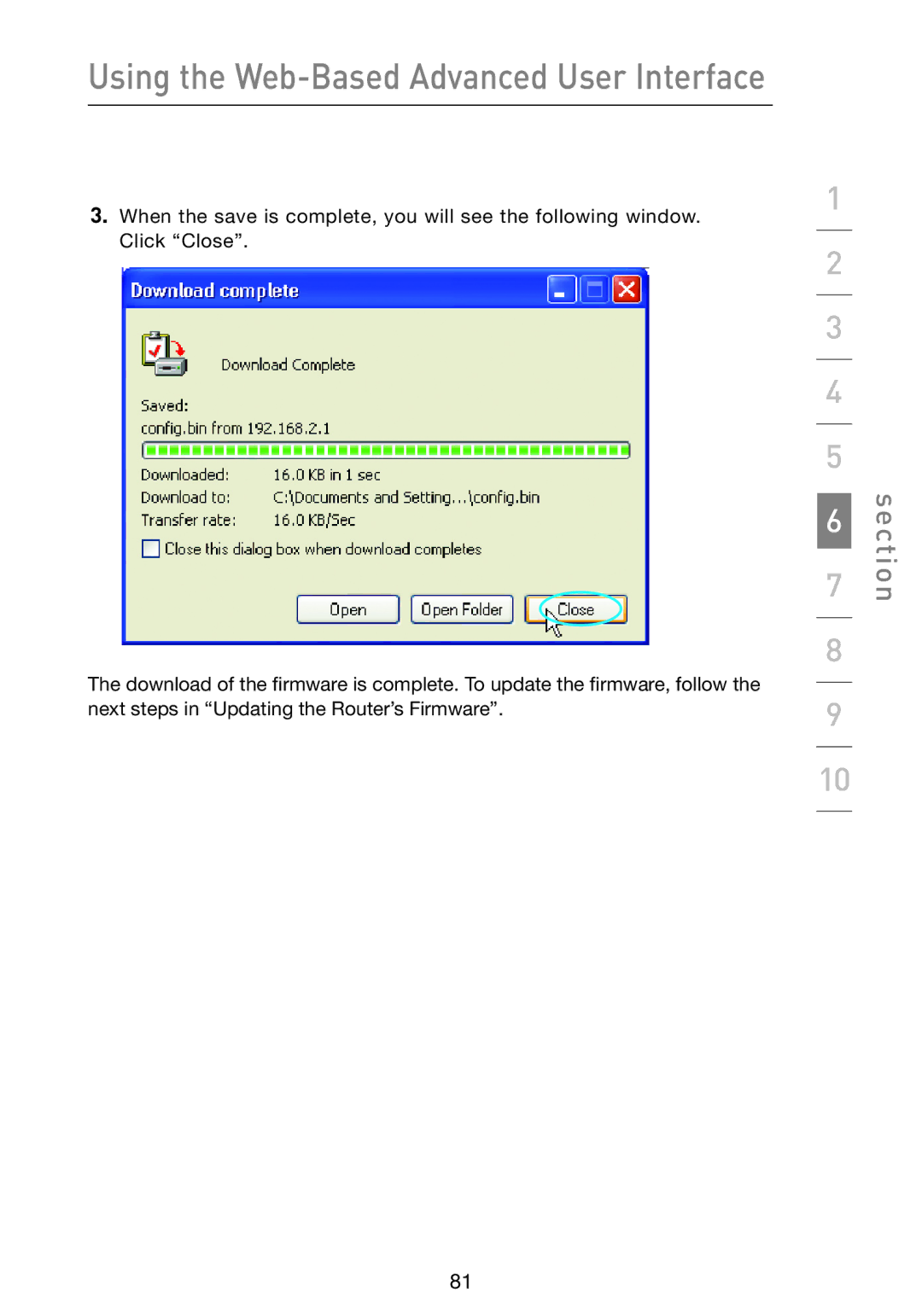 Belkin F5D9230-4 user manual Using the Web-Based Advanced User Interface 