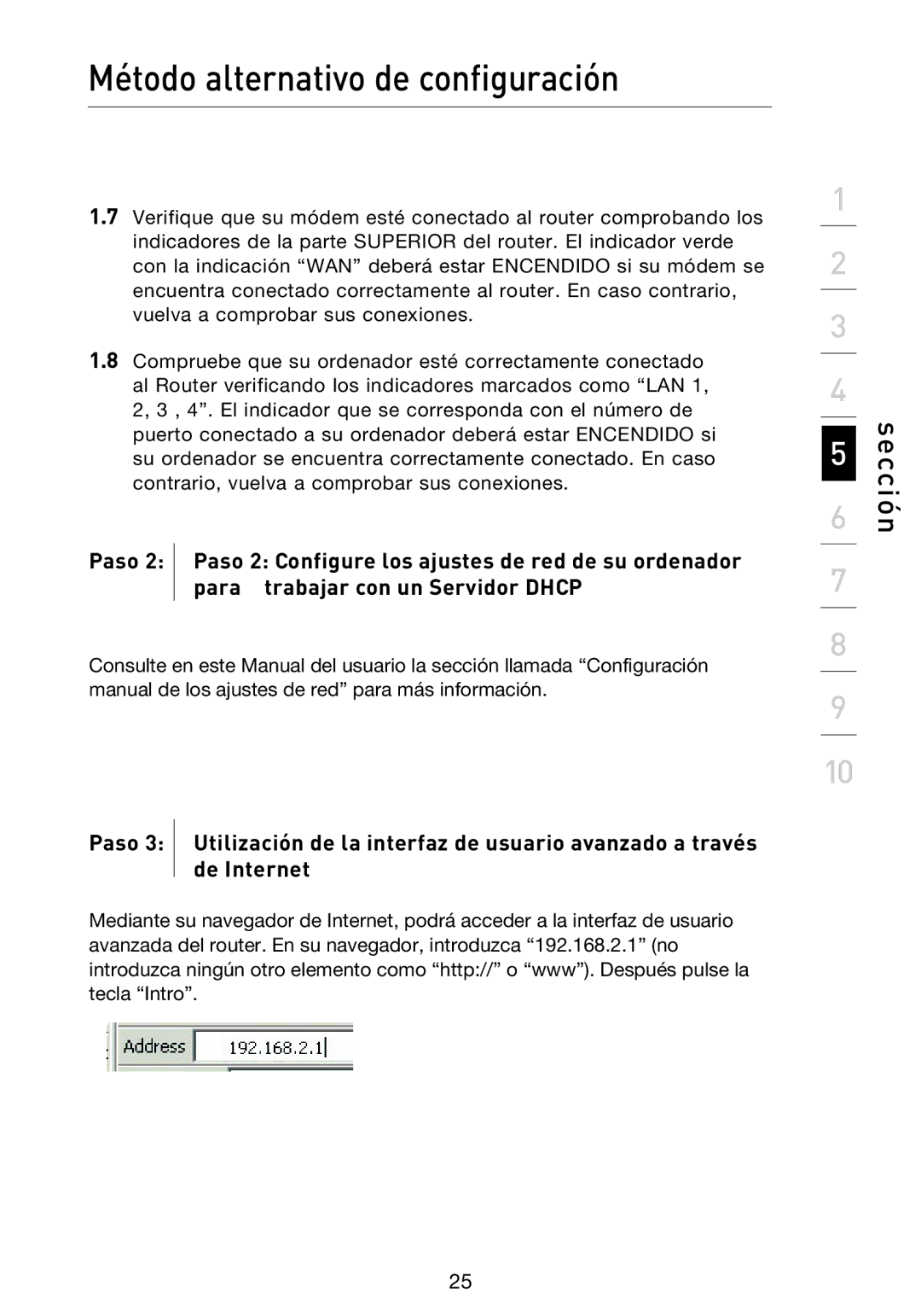 Belkin F5D9230UK4 user manual Sección 