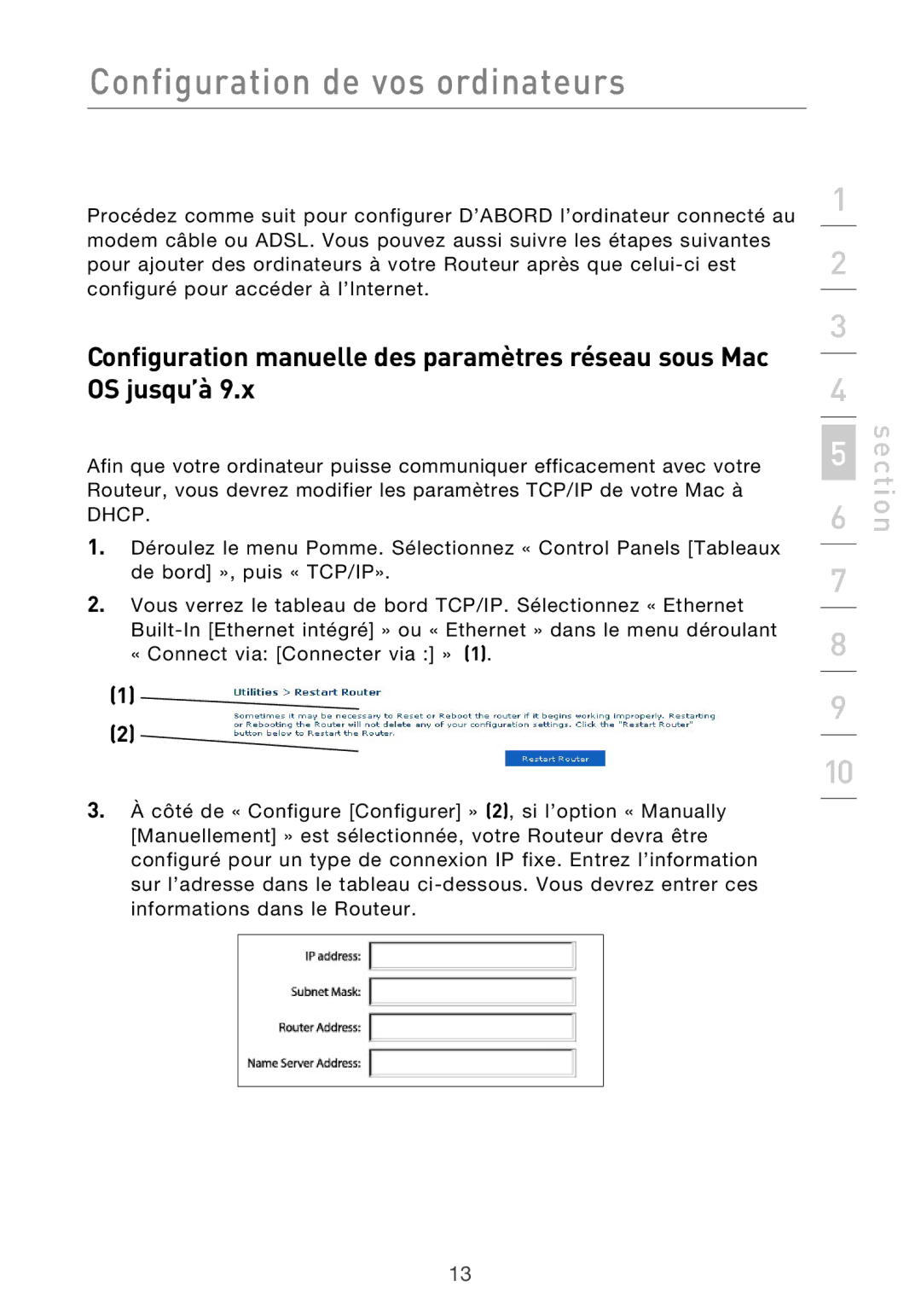 Belkin F5D9630UK4A user manual Section 