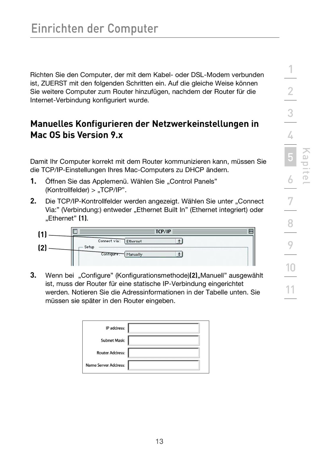 Belkin F5D9630UK4A user manual Kapitel 