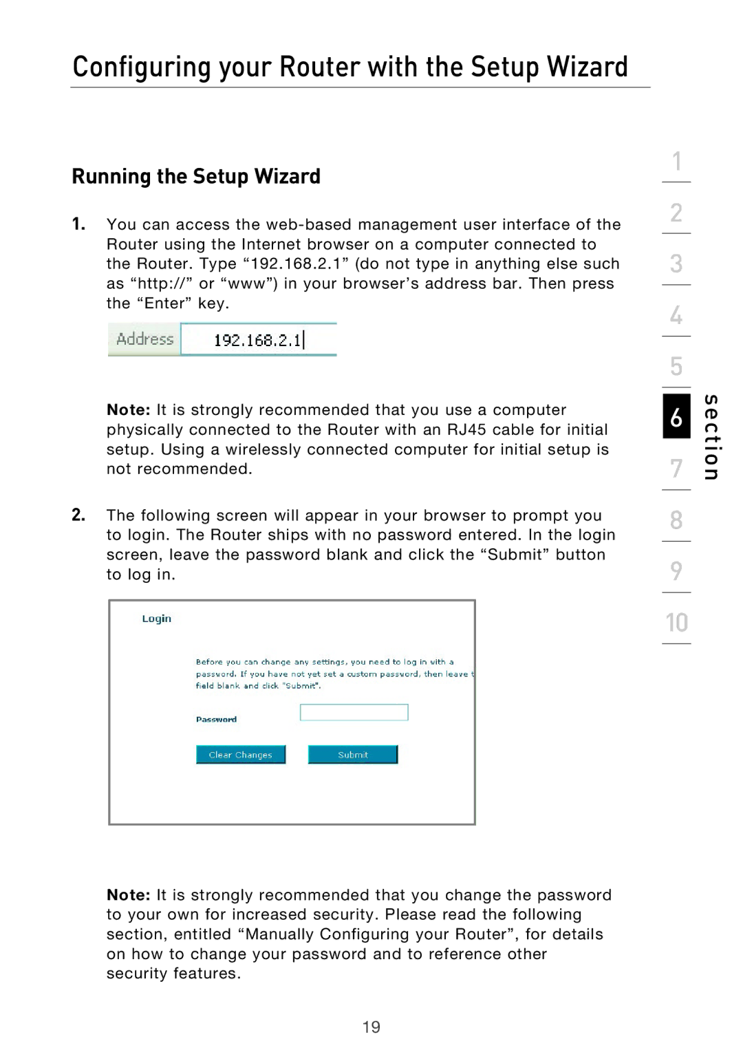 Belkin F5D9630UK4A user manual Configuring your Router with the Setup Wizard, Running the Setup Wizard 