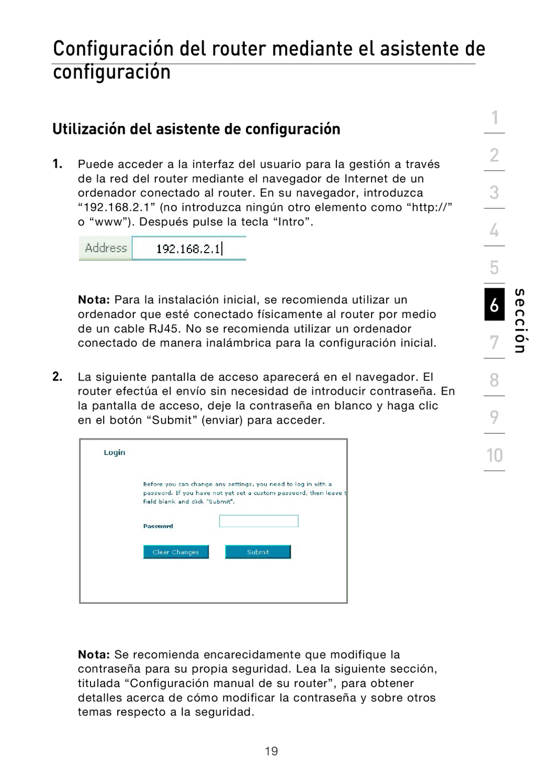 Belkin F5D9630UK4A user manual Utilización del asistente de configuración 