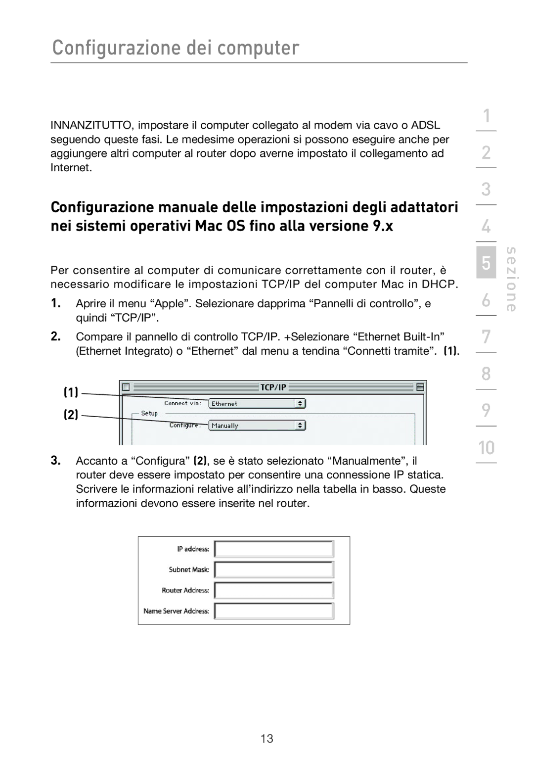 Belkin F5D9630UK4A user manual Sezione 