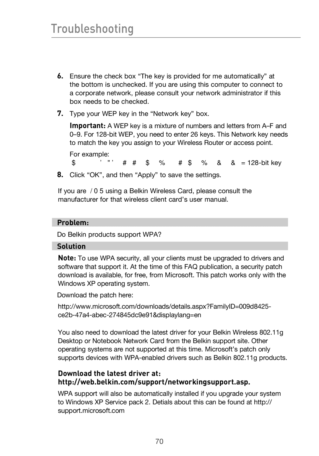 Belkin F5D9630UK4A user manual For example 