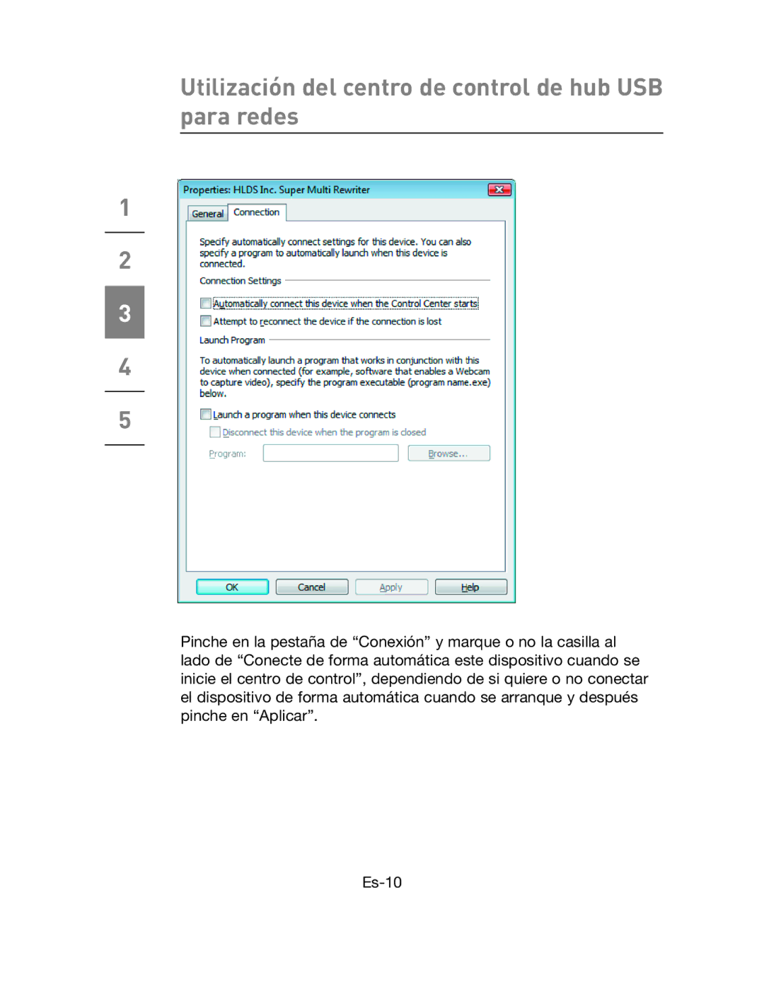 Belkin F5L009EA user manual Utilización del centro de control de hub USB para redes 