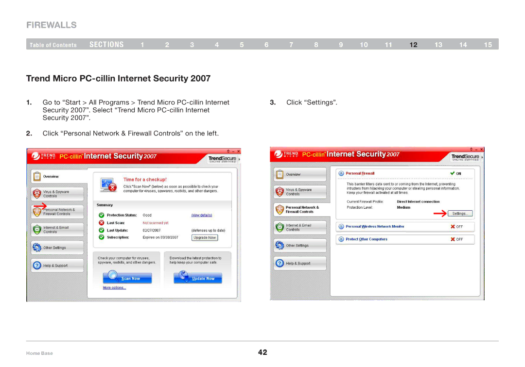 Belkin F5L049 user manual Trend Micro PC-cillin Internet Security 