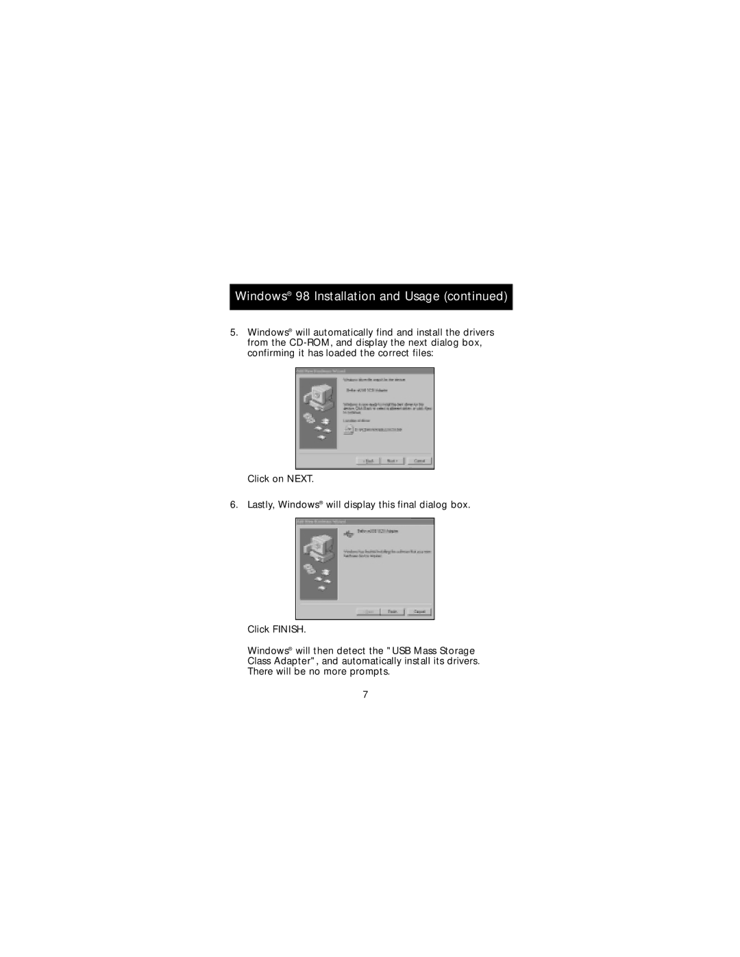 Belkin F5U015-TPW manual Windows 98 Installation and Usage 