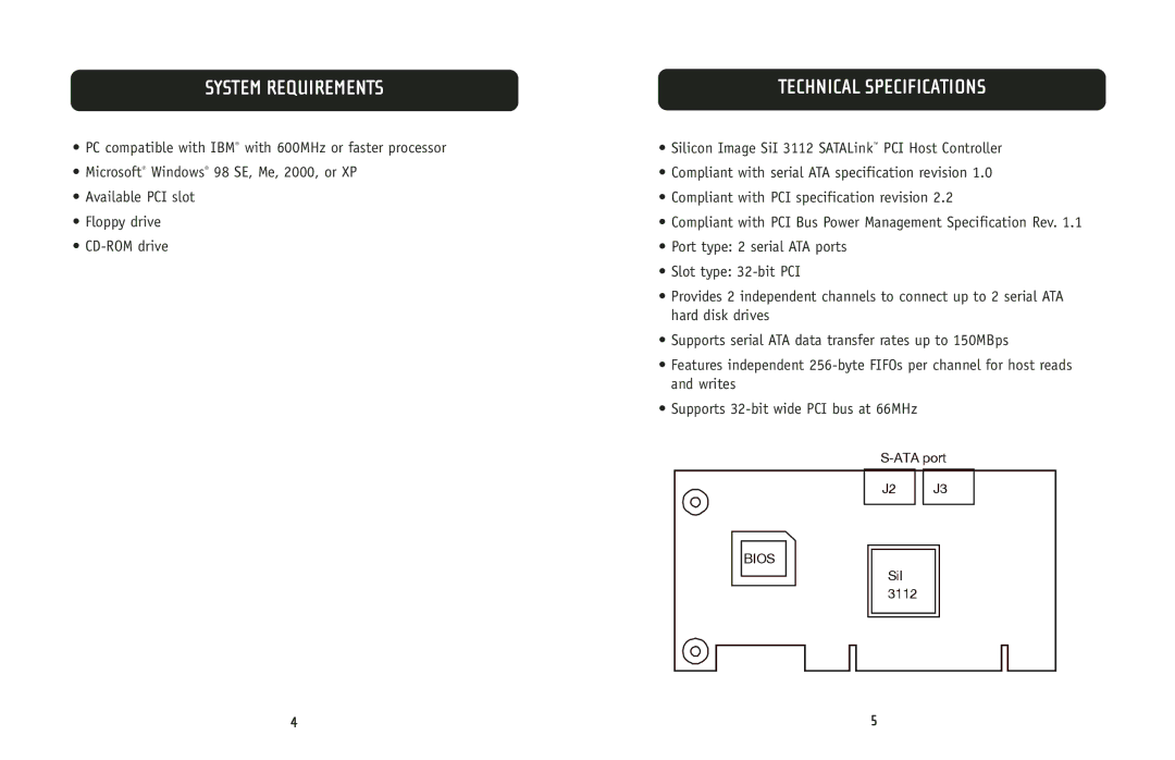 Belkin F5U198 user manual System Requirements, Technical Specifications 