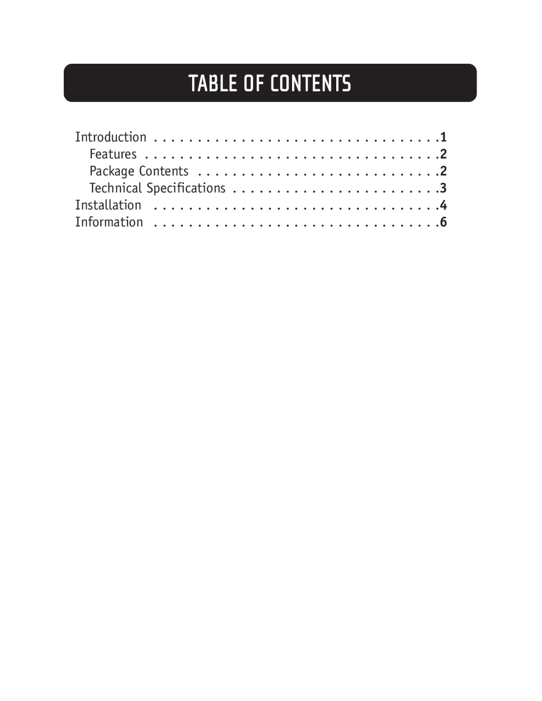 Belkin F5U218-MOB user manual Table of Contents 