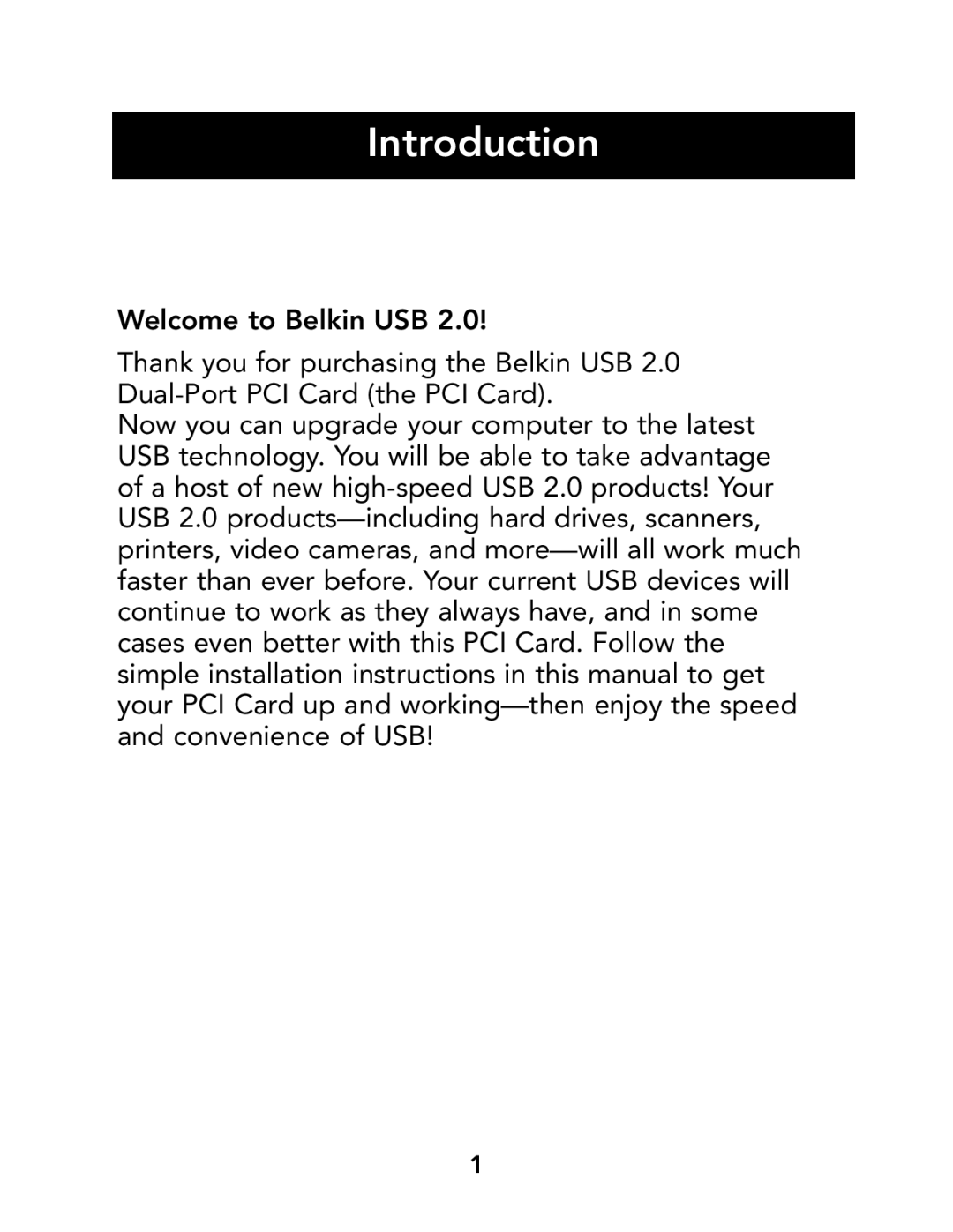 Belkin P73941, F5U219 manual Introduction 