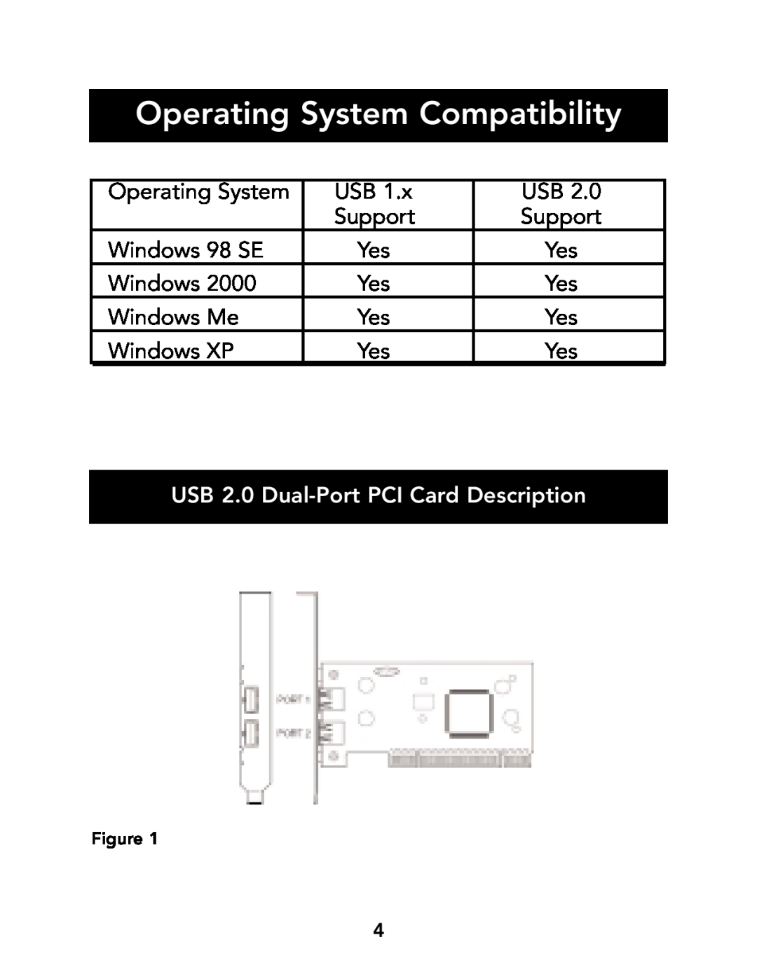 Belkin F5U219, P73941 manual Operating System Compatibility, USB 2.0 Dual-Port PCI Card Description 