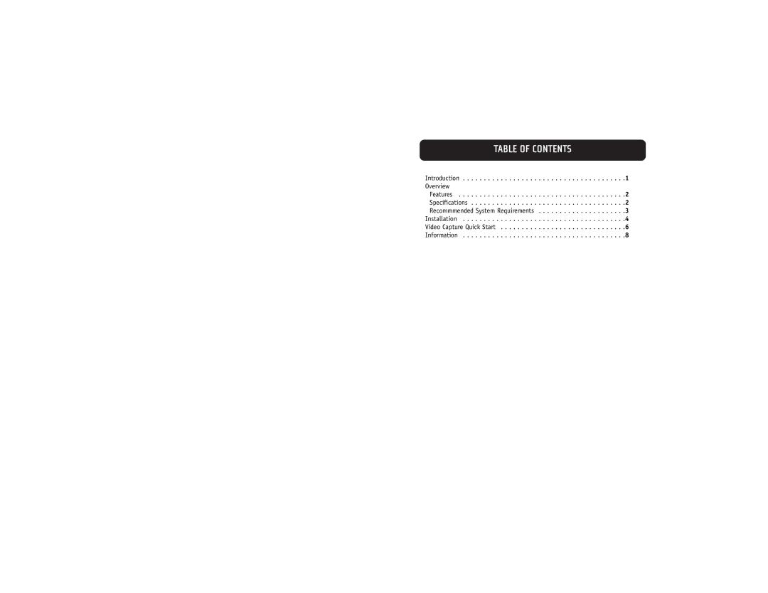 Belkin F5U228 manual Table of Contents 