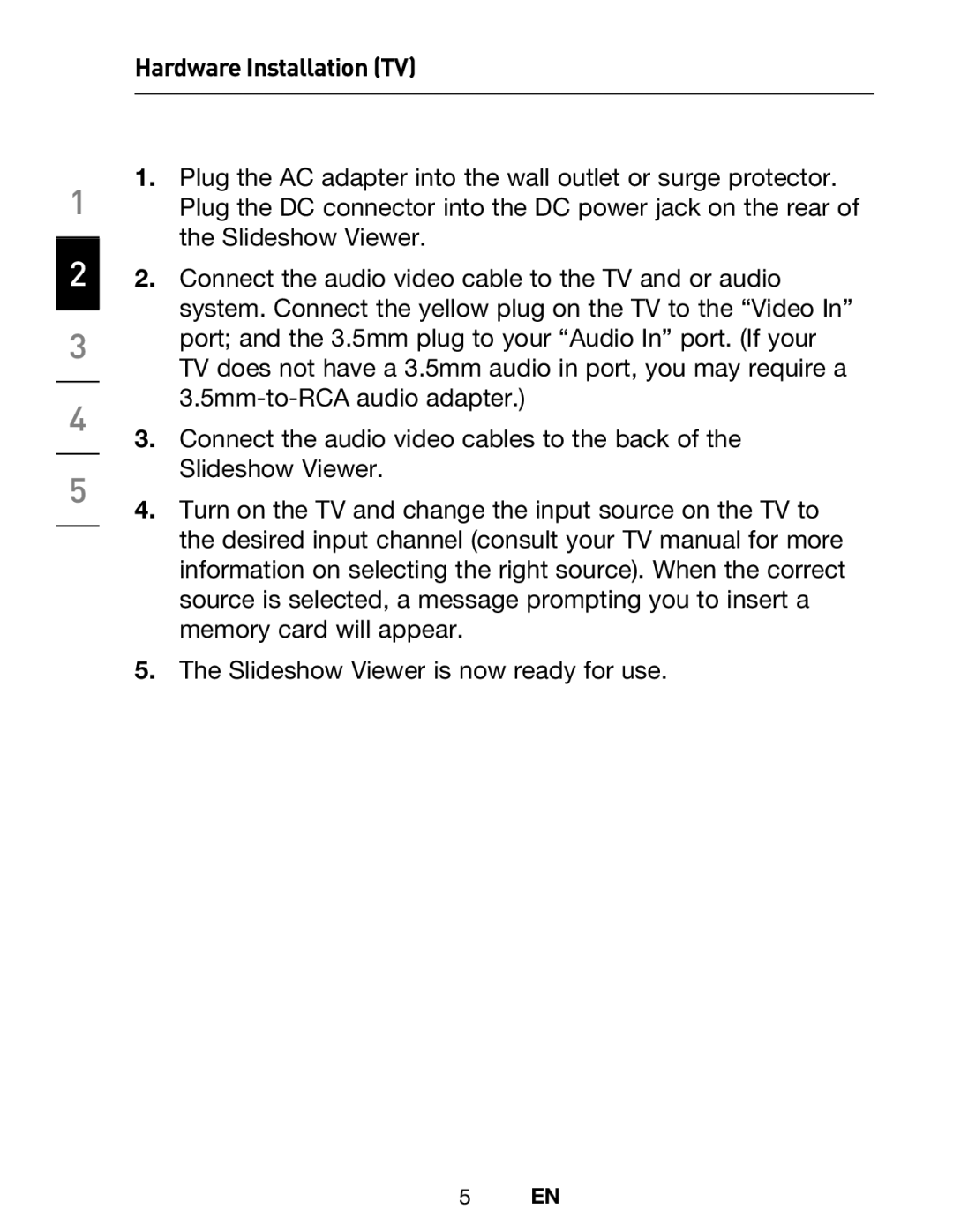 Belkin F5U229UK user manual Hardware Installation TV 