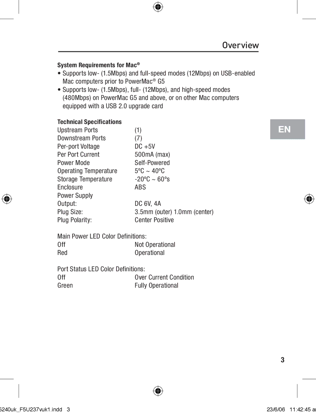 Belkin F5U237VUK1 user manual Abs 