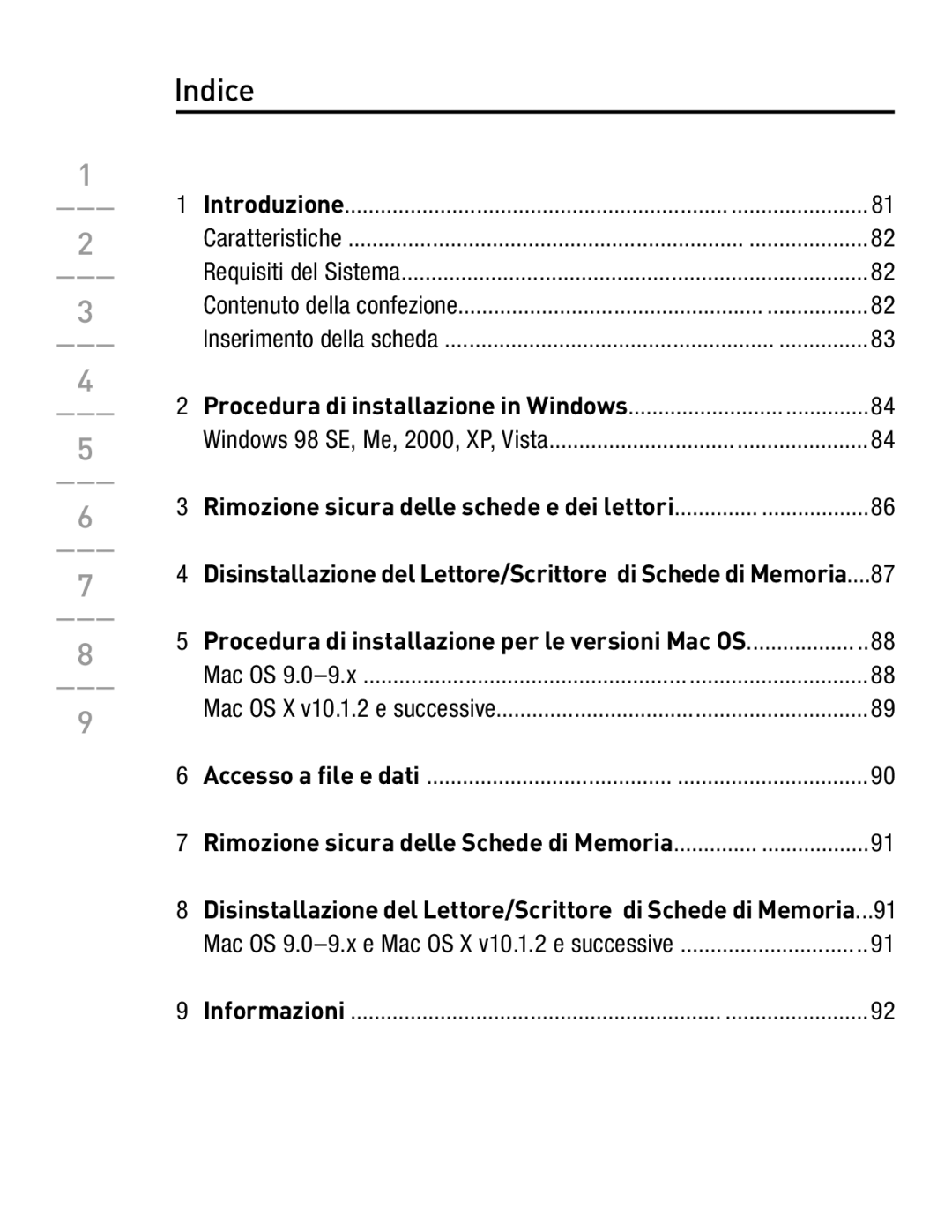 Belkin F5U249EA user manual Indice 