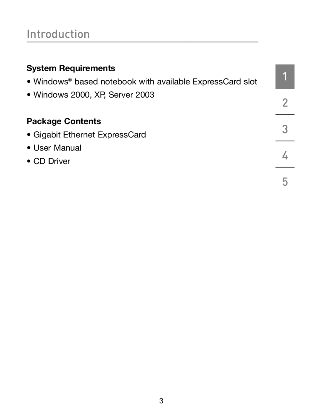 Belkin F5U250 manual Introduction, System Requirements, Package Contents 