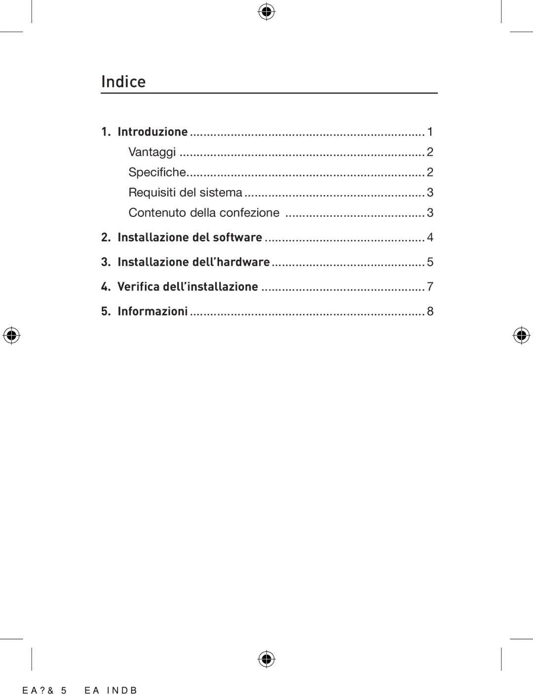 Belkin F5U252ea user manual Indice 