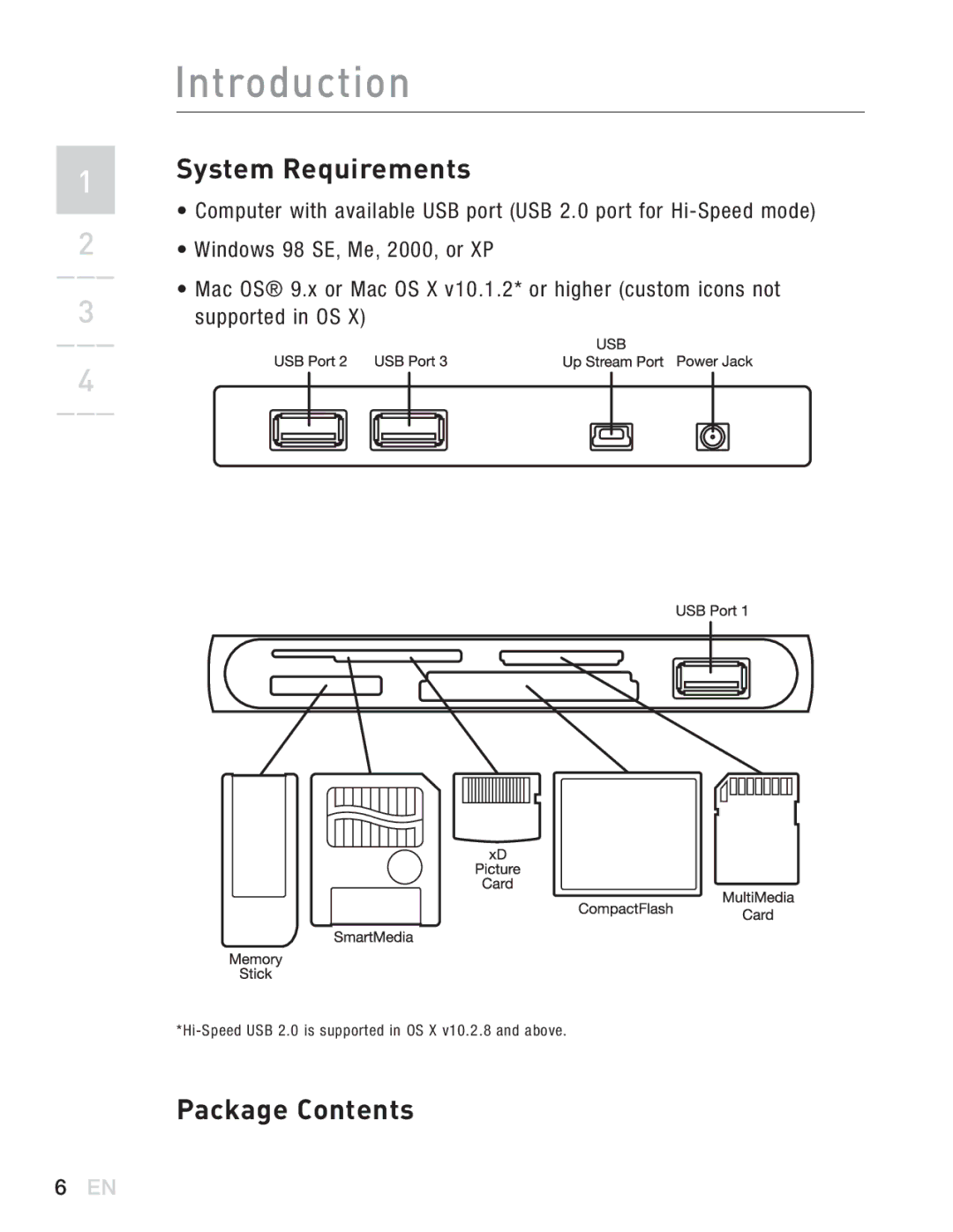 Belkin F5U271EA user manual System Requirements, Package Contents 