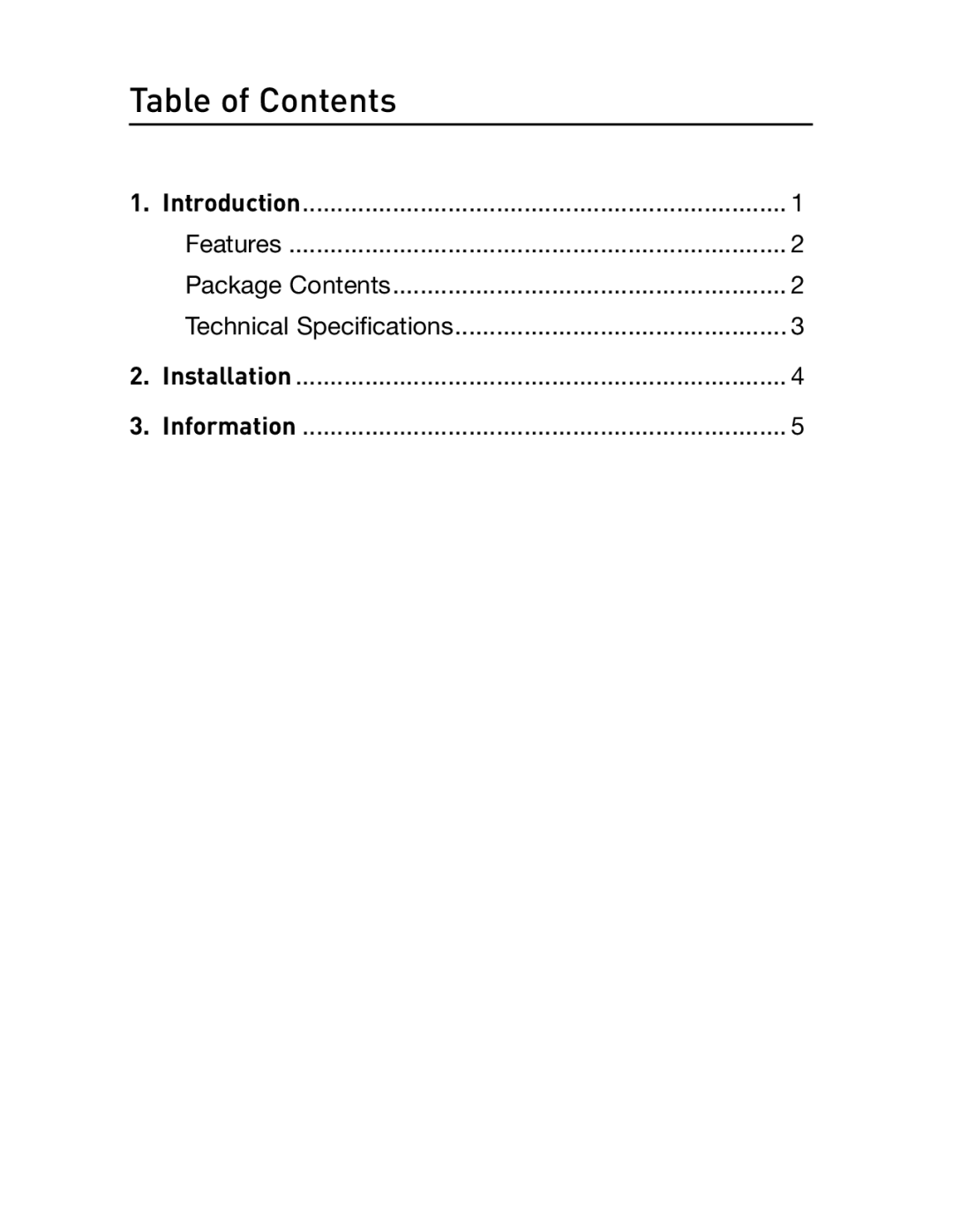 Belkin F5U413 manual Table of Contents 