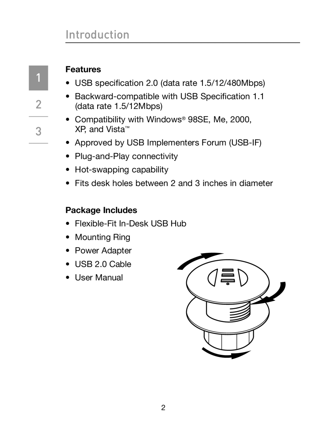 Belkin F5U413 manual Introduction 