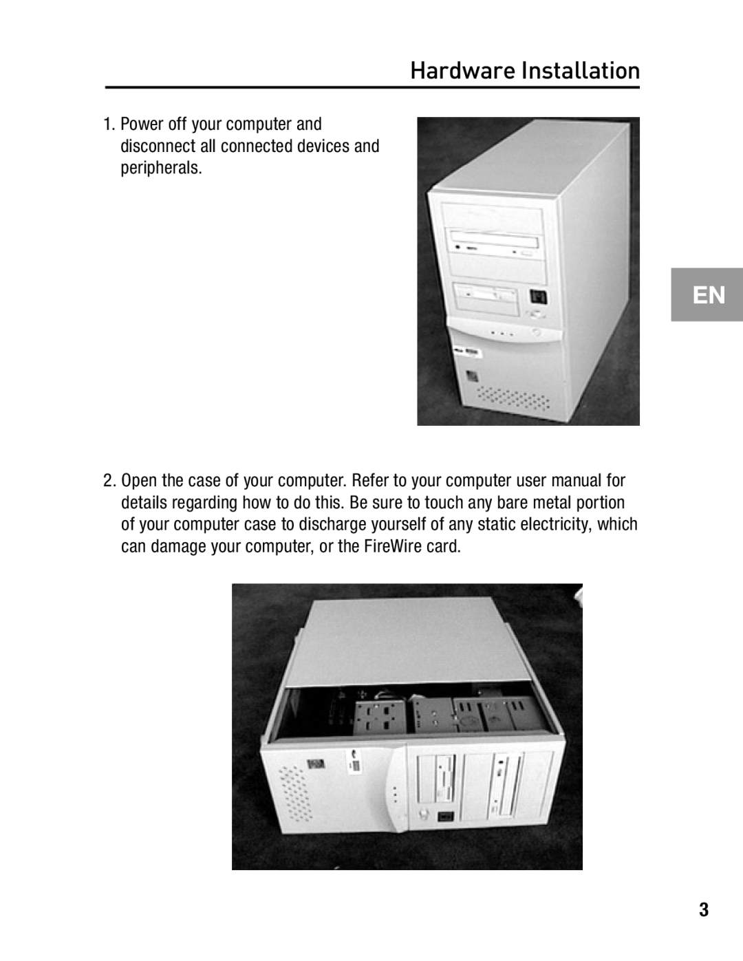 Belkin F5U502, F5U503 user manual Hardware Installation 