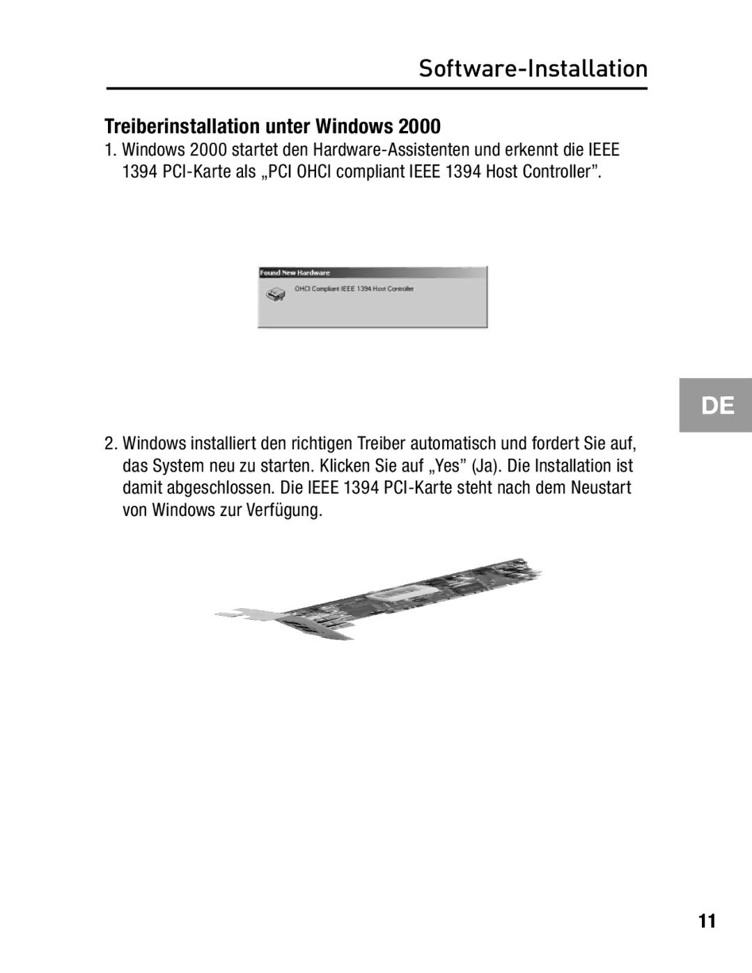 Belkin F5U502, F5U503 user manual Treiberinstallation unter Windows 