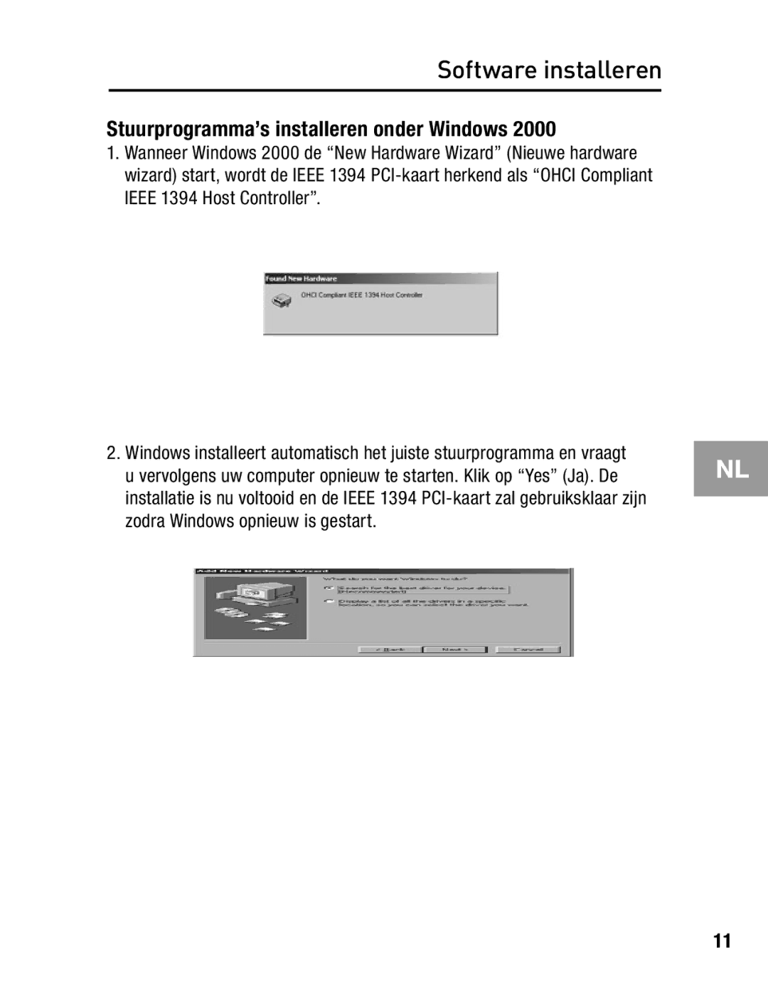 Belkin F5U502, F5U503 user manual Stuurprogramma’s installeren onder Windows 