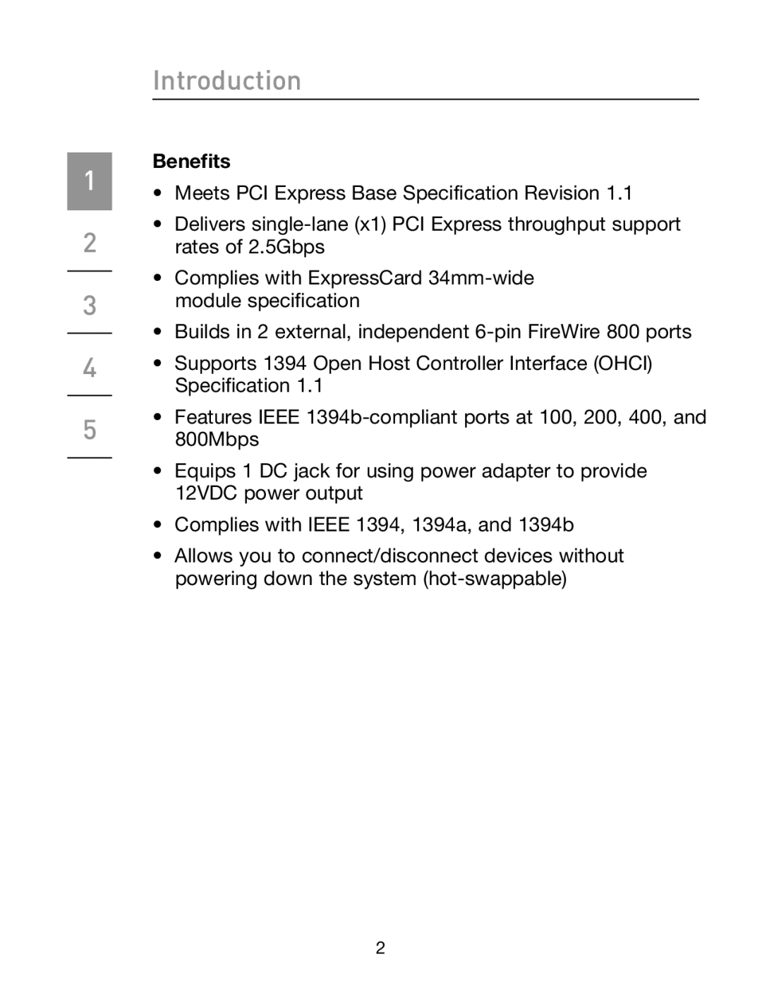 Belkin F5U514 manual Introduction, Benefits 