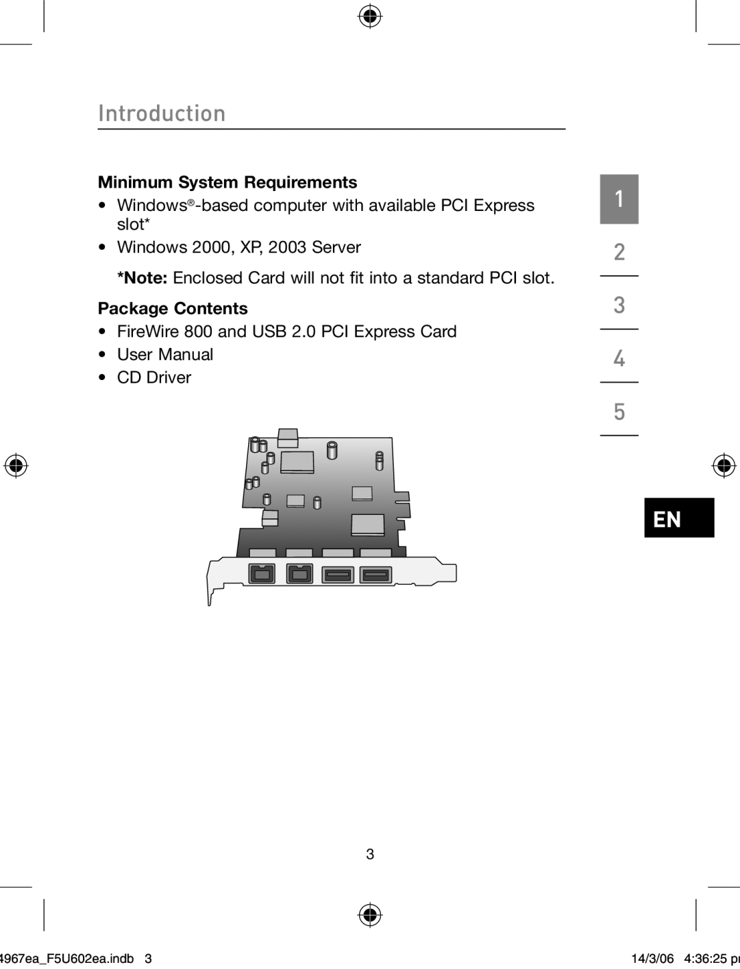 Belkin F5U602EA user manual Minimum System Requirements, Package Contents 