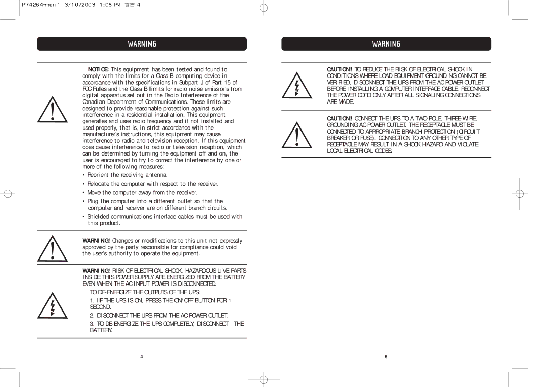 Belkin F6C110-RKM-2U user manual 