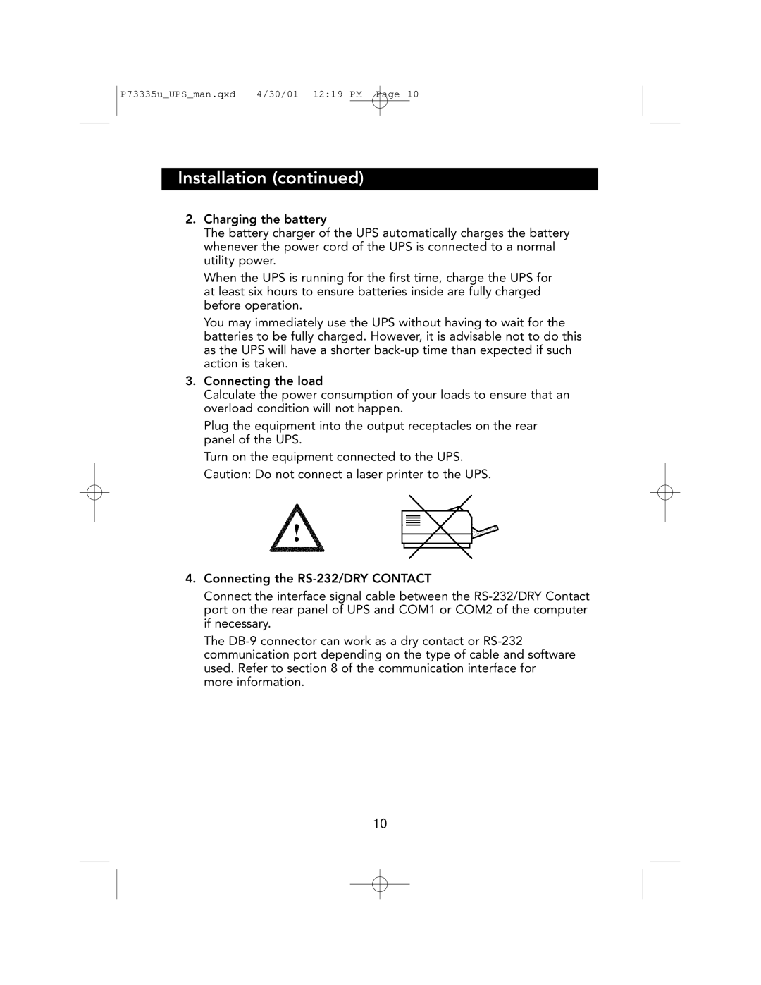 Belkin F6C1000-EUR, F6C700-EUR, F6C1400-EUR user manual Installation 