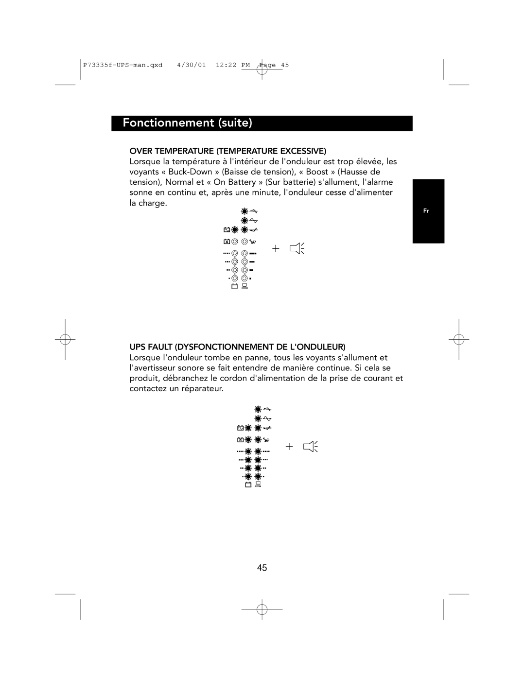 Belkin F6C1000-EUR, F6C700-EUR, F6C1400-EUR user manual Over Temperature Temperature Excessive 