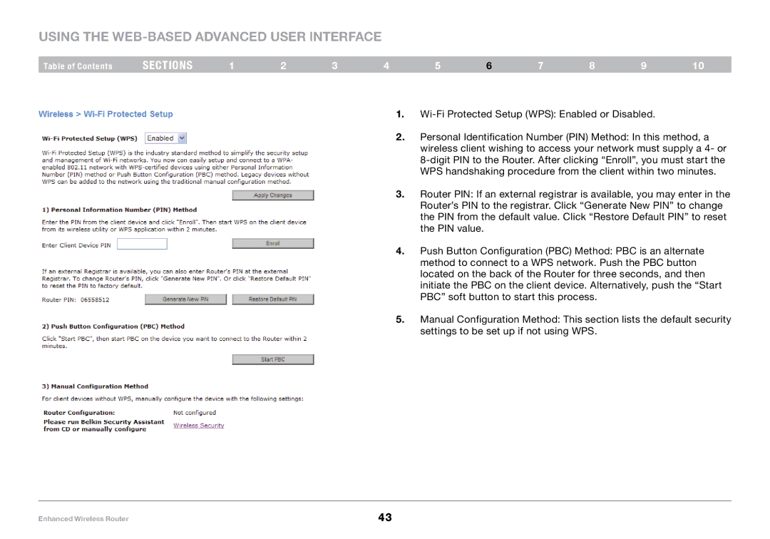 Belkin 8820-00034, F6D4230-4 user manual Using the Web-Based Advanced User Interface 