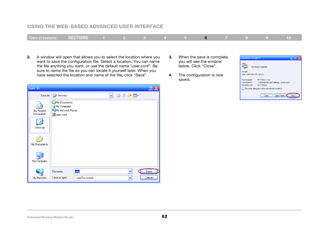 Belkin F6D4630-4 user manual Using the Web-Based Advanced User Interface 