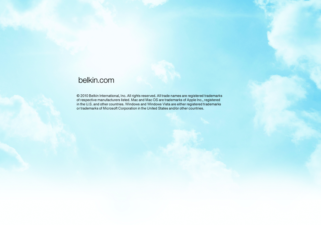 Belkin F7D1301AU, 8820AU00370 user manual 