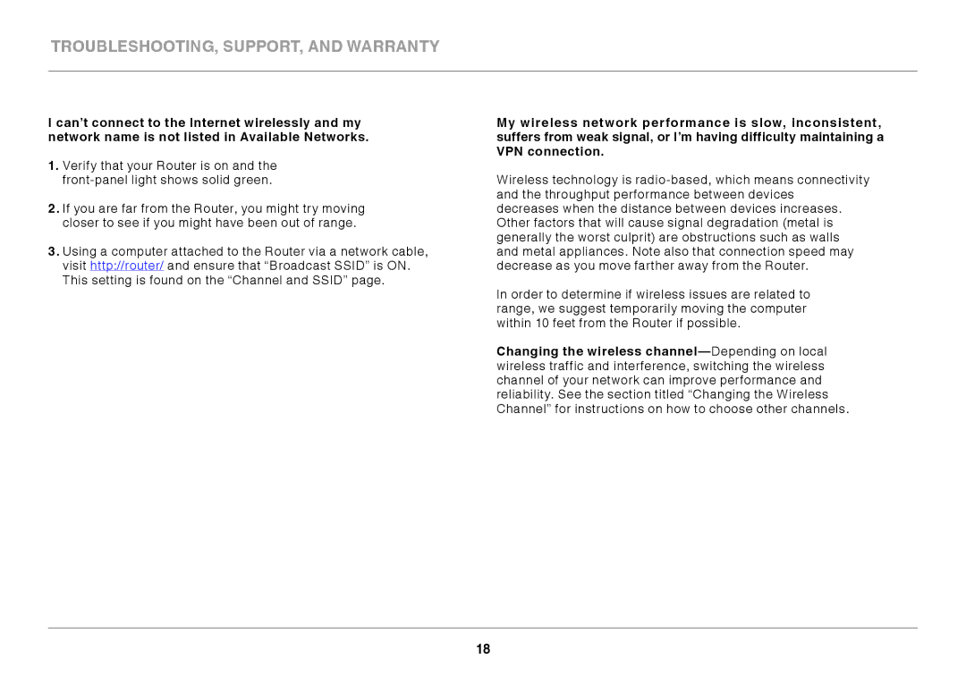 Belkin F7D1301AU, 8820AU00370 user manual Troubleshooting, Support, and Warranty 